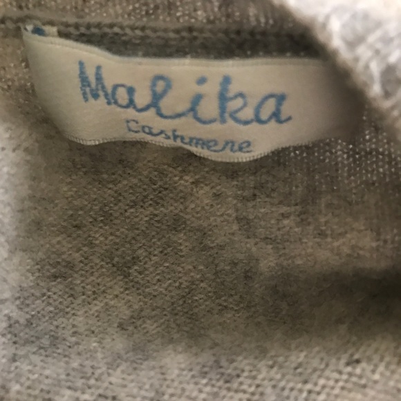 Malika Cashmere Sweater Heather Grey Crewneck S! - Picture 6 of 7